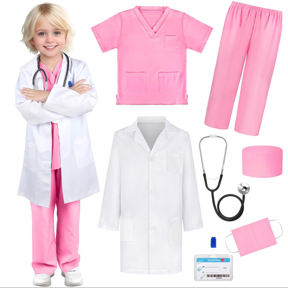 Medical Lab Coats - 남녀 공용 편안한 화이트 의료 유니폼,