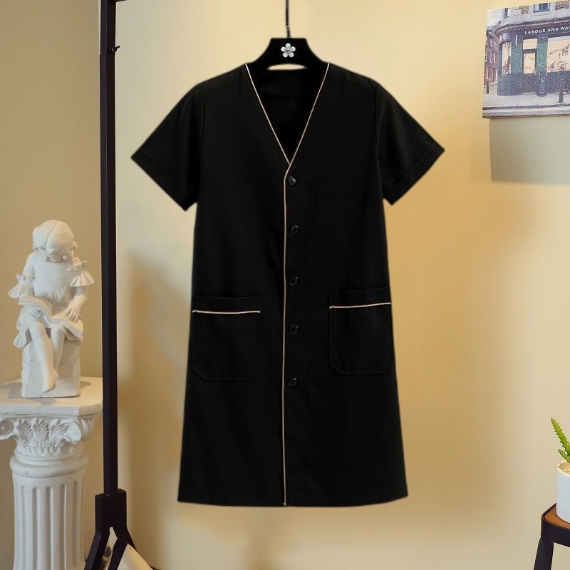 고품질 피부 관리 작업복 흰색 여성용 반팔 한국식 코트 - Medical Lab Coats 리뷰 및 가격