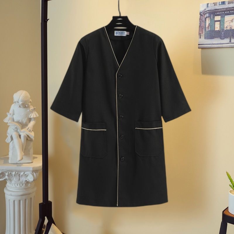 고품질 피부 관리 작업복 흰색 여성용 반팔 한국식 코트 - Medical Lab Coats 리뷰 및 가격