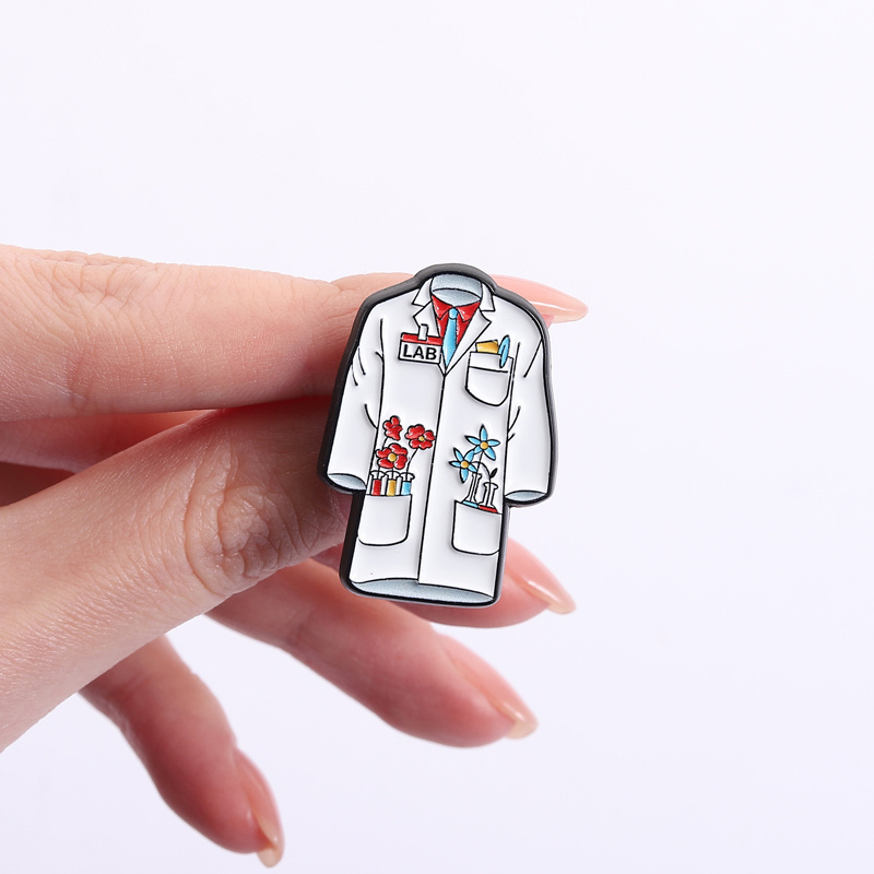 꽃무늬 의사 간호사 코트 에나멜 핀 의료용 흰색 실험실 - Medical Lab Coats 리뷰 및 가격