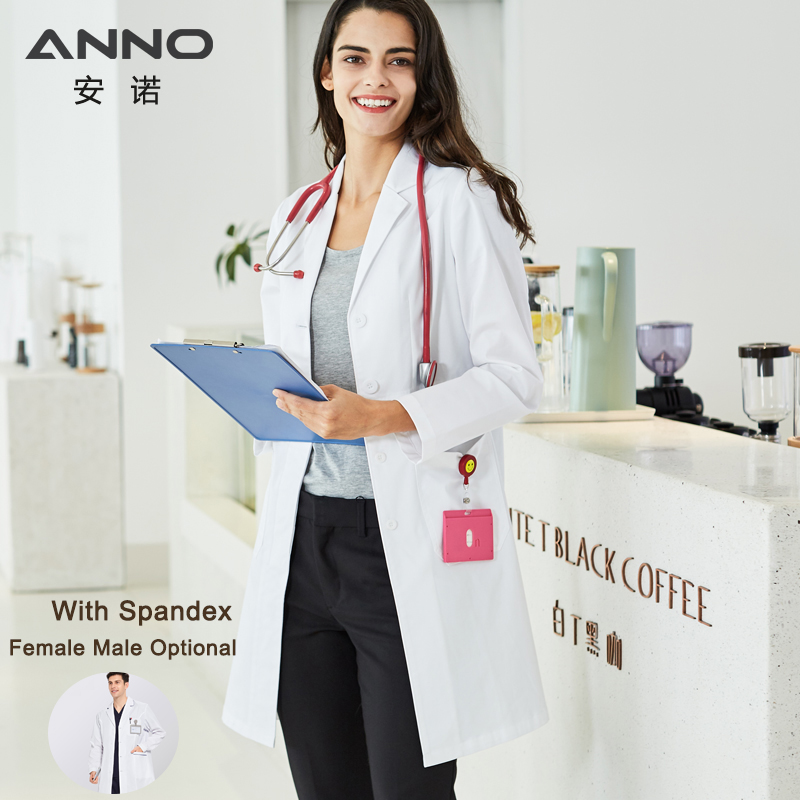 ANNO 스판덱스 긴팔 실험실 유니폼, 신축성 있는 운 - Medical Lab Coats 리뷰 및 가격