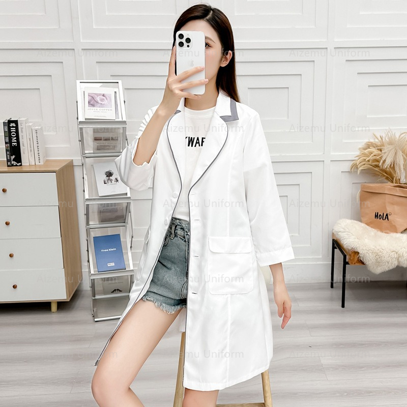 미용사 가운 여성 살롱 실험실 코트 간호사 유니폼 의료 - Medical Lab Coats 리뷰 및 가격