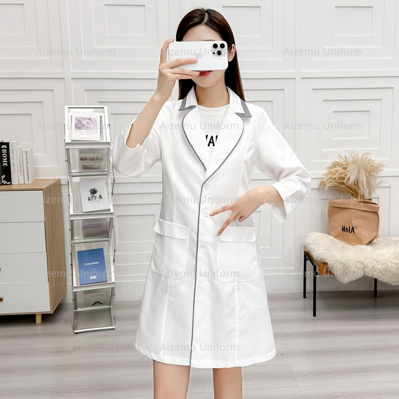 미용사 가운 여성 살롱 실험실 코트 간호사 유니폼 의료 - Medical Lab Coats 리뷰 및 가격