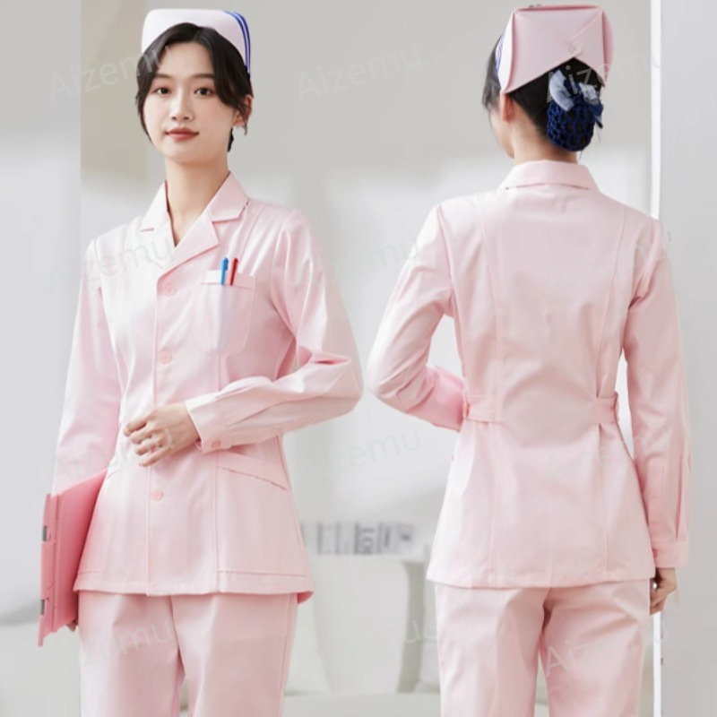 새로운 흰색 긴팔 간호사 유니폼 실험복 의사 유니폼 여 - Medical Lab Coats 리뷰 및 가격