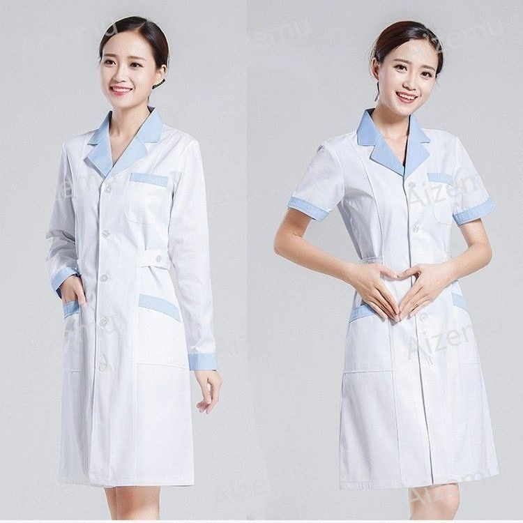 유니섹스 반팔 뷰티 살롱 스크럽 드레스 화이트 약국 의 - Medical Lab Coats 리뷰 및 가격