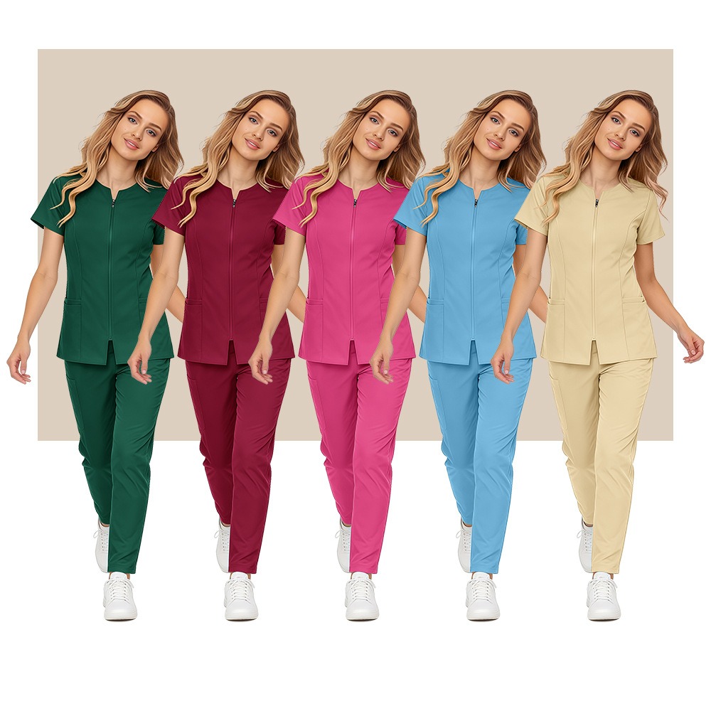 도매 의료용 스크럽 세트 스판덱스 스트레치 간호사 스크 - Medical Lab Coats 리뷰 및 가격