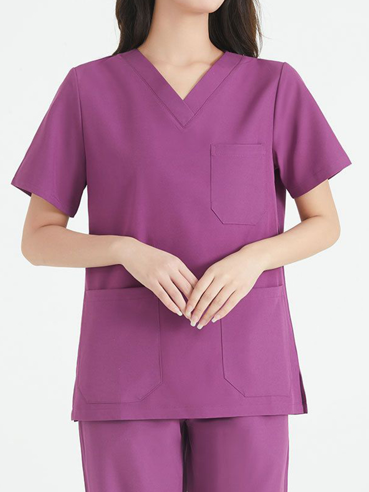 여성용 고급 신축성 상의 바지 수술실 의료 작업복 브러 - Medical Lab Coats 리뷰 및 가격