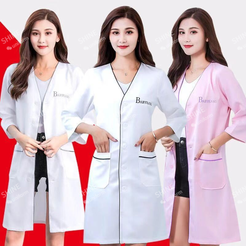 미용 유니폼 미용사 맞춤형 로고스킨 관리자 작업복 스파 - Medical Lab Coats 리뷰 및 가격